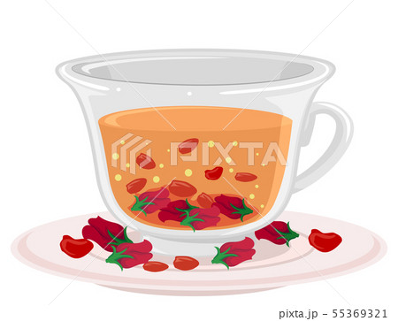 Canada Rose Tea Illustration 55369321