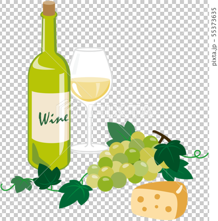 White wine and cheese 55373635