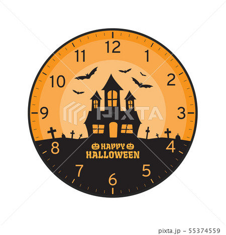 Happy Halloween Concept, Printable Wall Clock Face Happy Halloween Concept, Printable Wall Clock Face 55374559