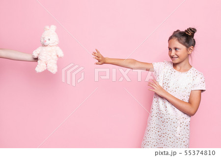 Portrait of a mature teenager, a girl refuses a Portrait of a mature teenager, a girl refuses a 55374810