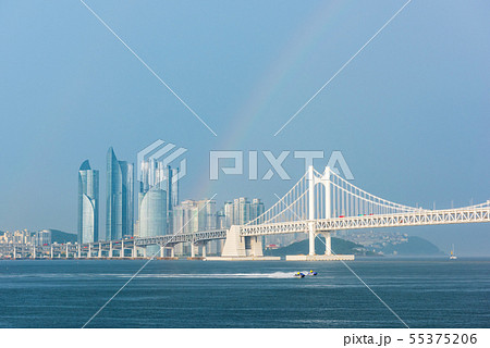 Haeundae in Busan City,South Korea 55375206