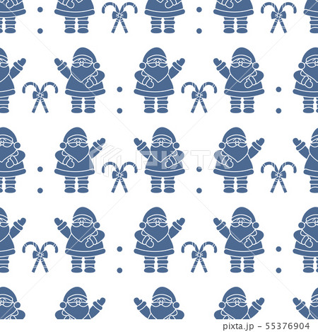 Christmas, New Year 2019 seamless pattern 55376904