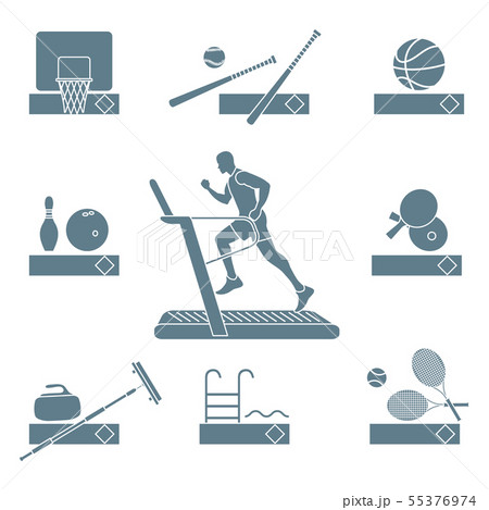 Time to fitness and sports Healthy lifestyle. 55376974