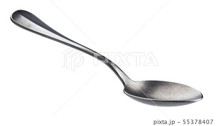 Metal spoon isolated on white background Metal spoon isolated on white background 55378407