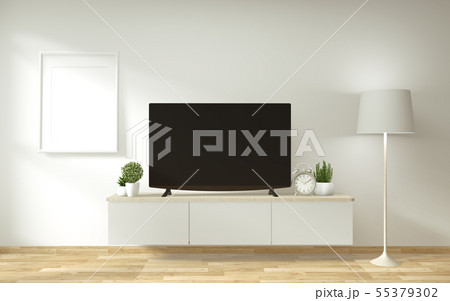 Mock up TV cabinet and display with room minimal 55379302