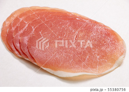 生ハム(ラックスハム)スライス。非加熱食肉製品。 生ハム(ラックスハム)スライス。非加熱食肉製品。 55380756