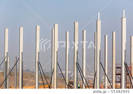 Construction Building Site Progress Halfway Construction Building Site Progress Halfway 55382945