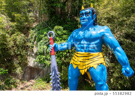 女木島、鬼ヶ島、鬼ヶ島大洞窟、鬼、桃太郎、瀬戸内、香川、香川県、瀬戸内海、四国、島、海、旅行、観光 55382982
