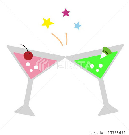 カクテル　乾杯 55383635