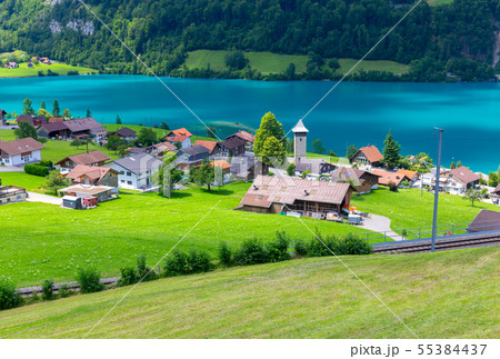 Lungern Old medieval village in the swiss alps. Lungern Old medieval village in the swiss alps. 55384437