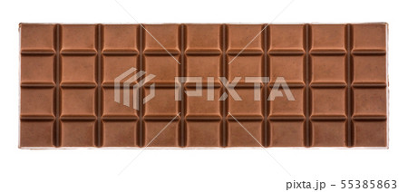Chocolate bar isolated on white background Chocolate bar isolated on white background 55385863