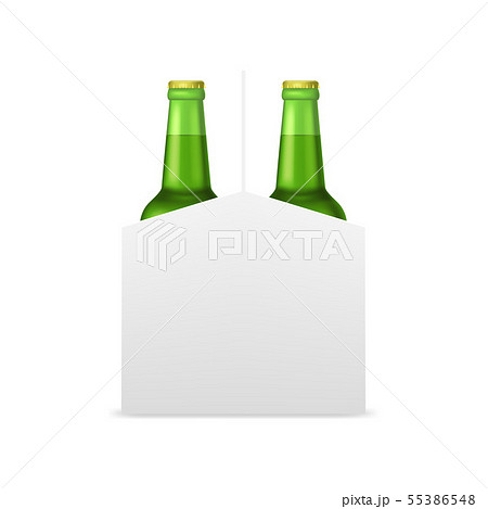 Realistic Detailed 3d Beer Bottles Pack. Vector 55386548