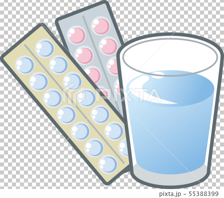 平板電腦和水 55388399