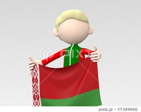 国旗を掲げるベラルーシのスポーツ選手 55389666