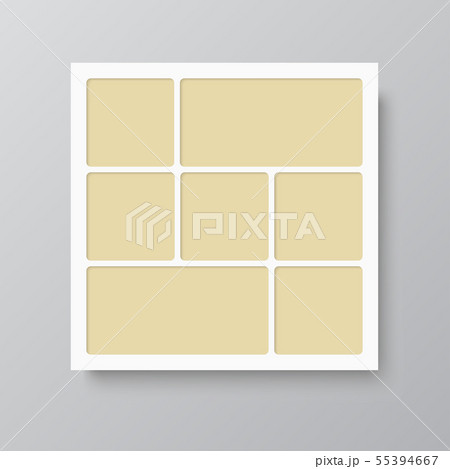 Collage seven frames, photos, parts or pictures. 55394667