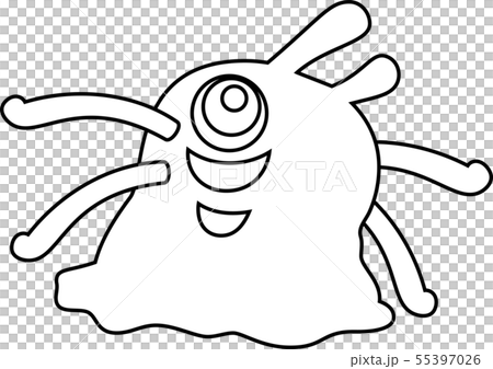 Monster monster cute strange character illustration 55397026