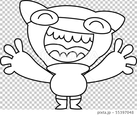 Monster monster cute strange character illustration 55397048