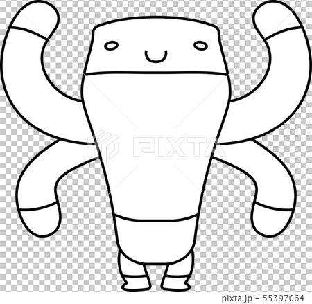Monster monster cute strange character illustration 55397064