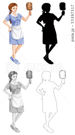 Set of differet style maids 55397317