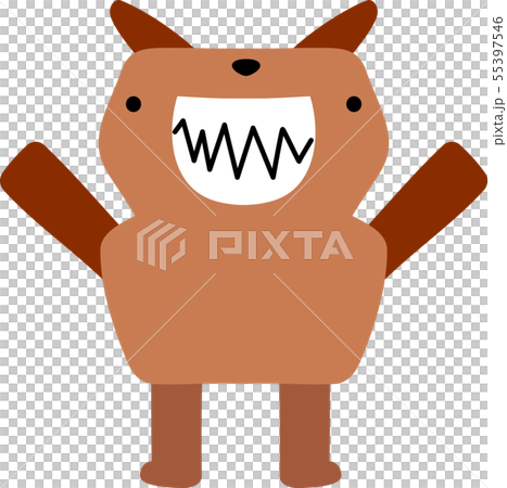 怪物 モンスター かわいい 奇妙な キャラクター イラスト カラフルのイラスト素材