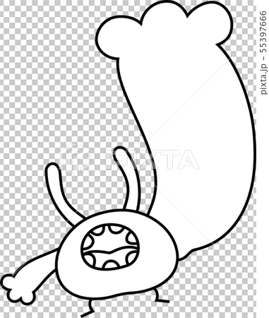怪物怪物可愛奇怪的人物插圖 55397666