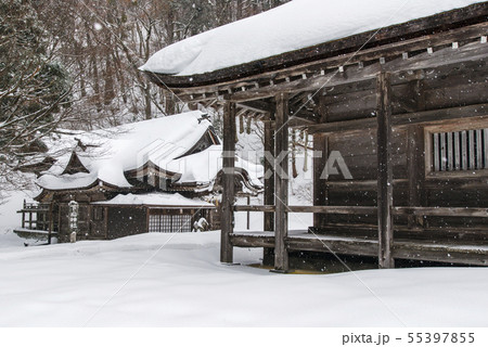 真冬の下山神社(大神山神社奥宮) 真冬の下山神社(大神山神社奥宮) 55397855