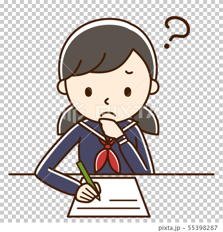 Studying girl student Studying girl student 55398287