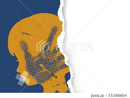 LIttle girl victim of Violence, ripped paper. LIttle girl victim of Violence, ripped paper. 55398664