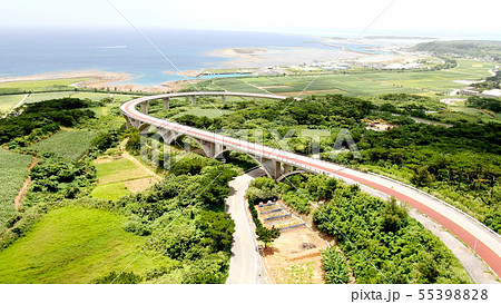 久米島のてぃーだ橋・つむぎ橋のドローン映像 55398828