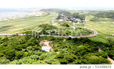 久米島のてぃーだ橋・つむぎ橋のドローン映像 55398829