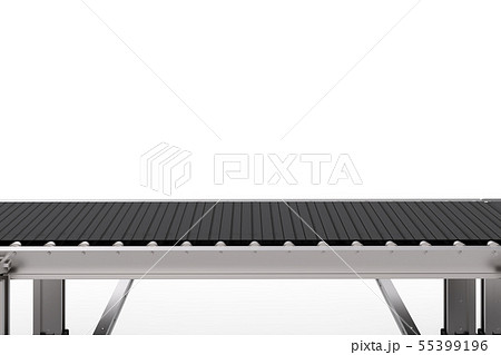 rubber conveyor belt isolated on white 55399196