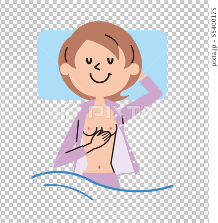 乳がん セルフチェック イラスト 乳がん セルフチェック イラスト 55400175