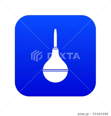 Medical pear icon digital blue 55403490