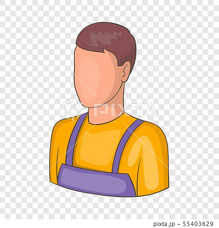 Warehouse worker icon, cartoon style Warehouse worker icon, cartoon style 55403629