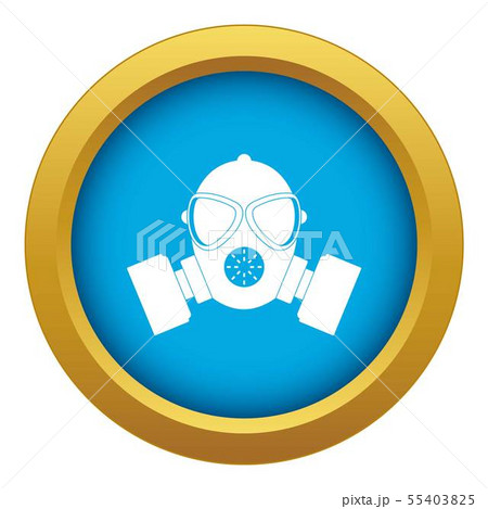 Respirator icon blue vector isolated 55403825
