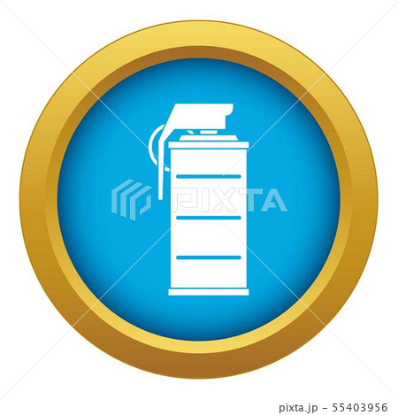 Stun grenade icon blue vector isolatedのイラスト素材 [55403956] - PIXTA