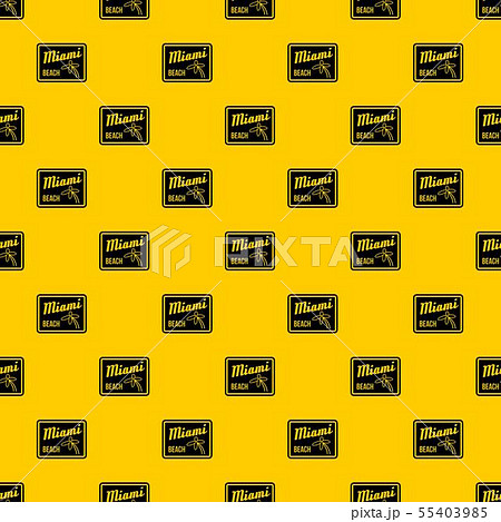 Miami beach pattern vector Miami beach pattern vector 55403985