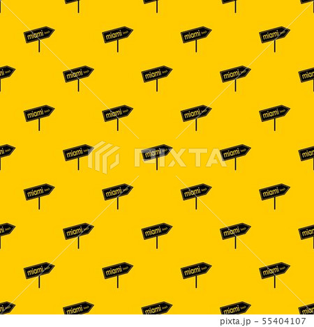 Miami arrow post sign pattern vector 55404107