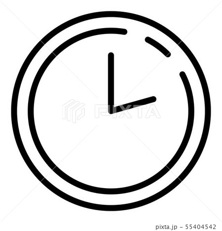 Smart home timer icon, outline style 55404542