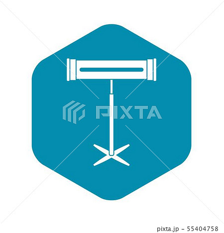 Electric heater icon, simple style Electric heater icon, simple style 55404758