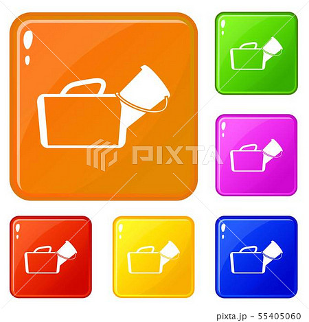 Medical bag icons set vector color Medical bag icons set vector color 55405060