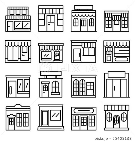 retail business icons clipart