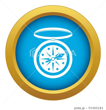 Compass icon blue vector isolated 55405281