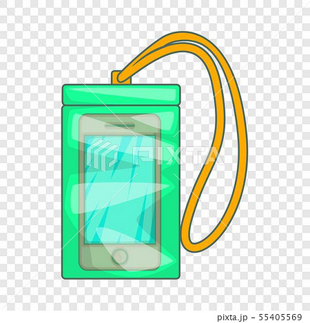 Waterproof phone case icon, cartoon style Waterproof phone case icon, cartoon style 55405569