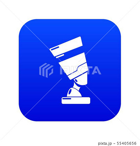 Egypt women icon blue vector Egypt women icon blue vector 55405656