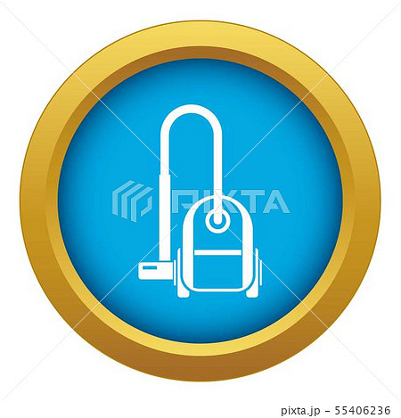 Vacuum cleaner icon blue vector isolated 55406236