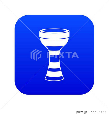 African drum icon digital blue African drum icon digital blue 55406466