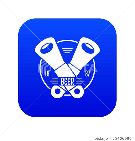 Tin opener icon blue vector 55406990