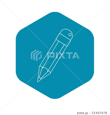 Pencil icon, outline style 55407076