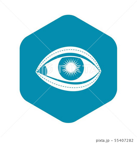Plastic surgery of eye icon, simple style 55407282